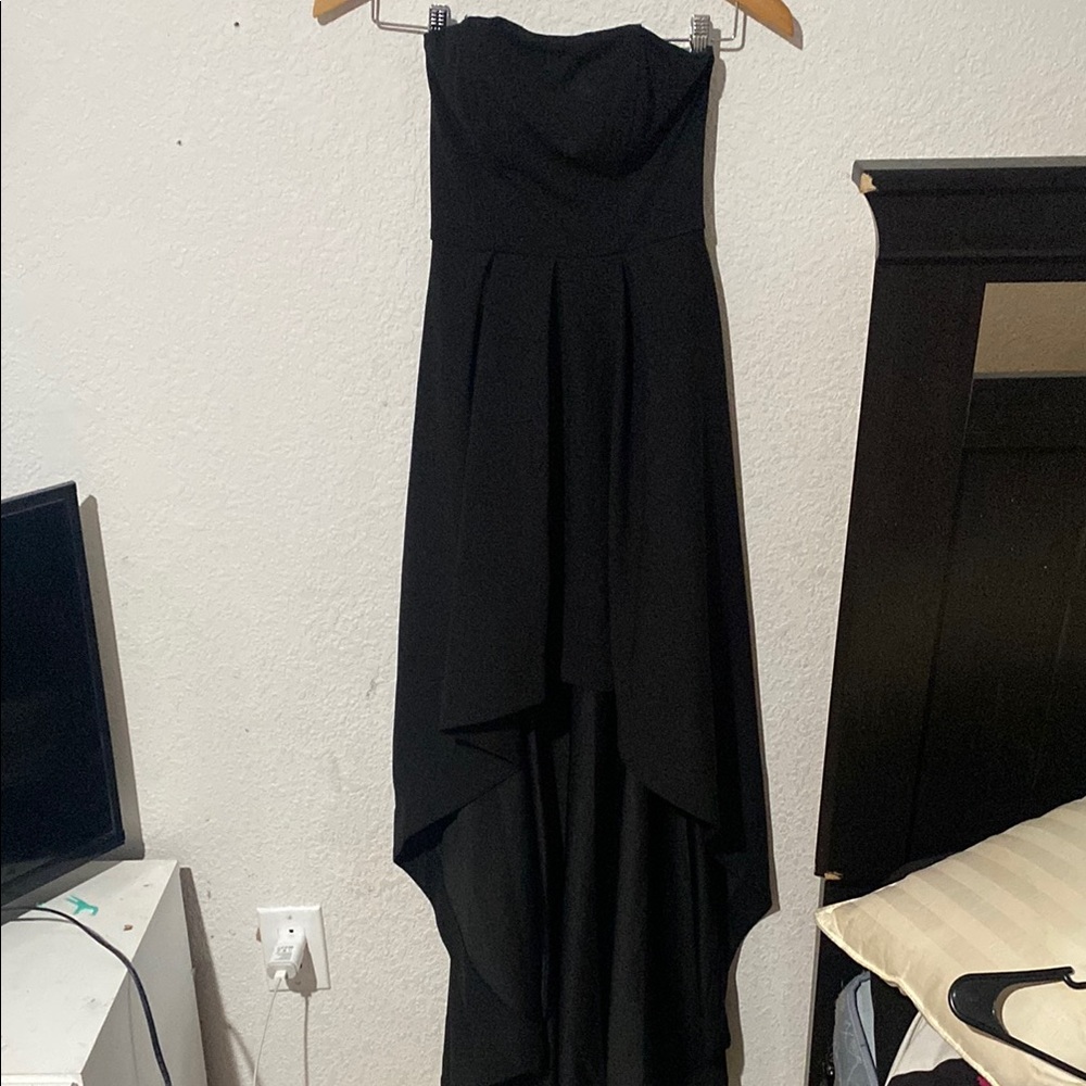 Elegant Black Strapless Dress